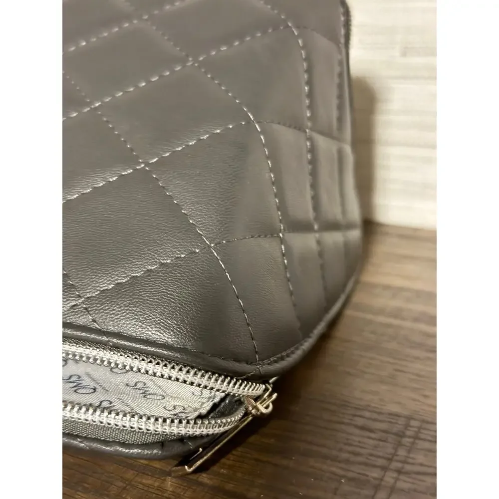 QMS Medicosmetics gray cosmetics bag - NEW